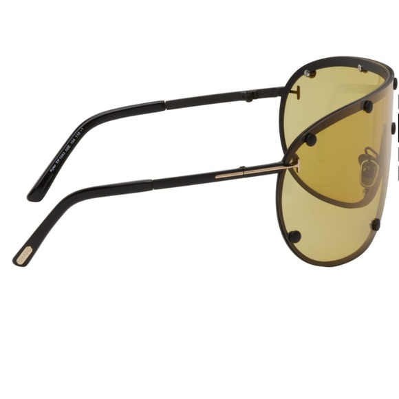tom ford kyler sunglasses - black/yellow lens - Picture 2 of 4